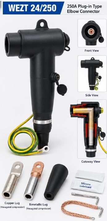 WEZT 24/250 250A Plug-in Elbow Connector | 24kV