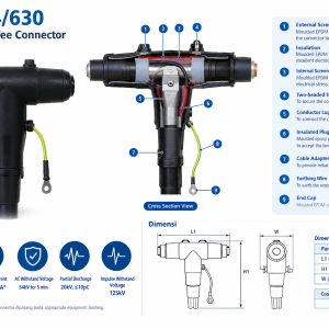 WEB 24/630 Bolted-type Tee Connector 24kV