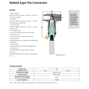 WEB 35/630 Bolted-type Tee Connector 42kV